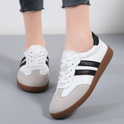 2024 Women Fashion Spring Trend Casual Flats New Comfort Vulcanized Platform Skateboard