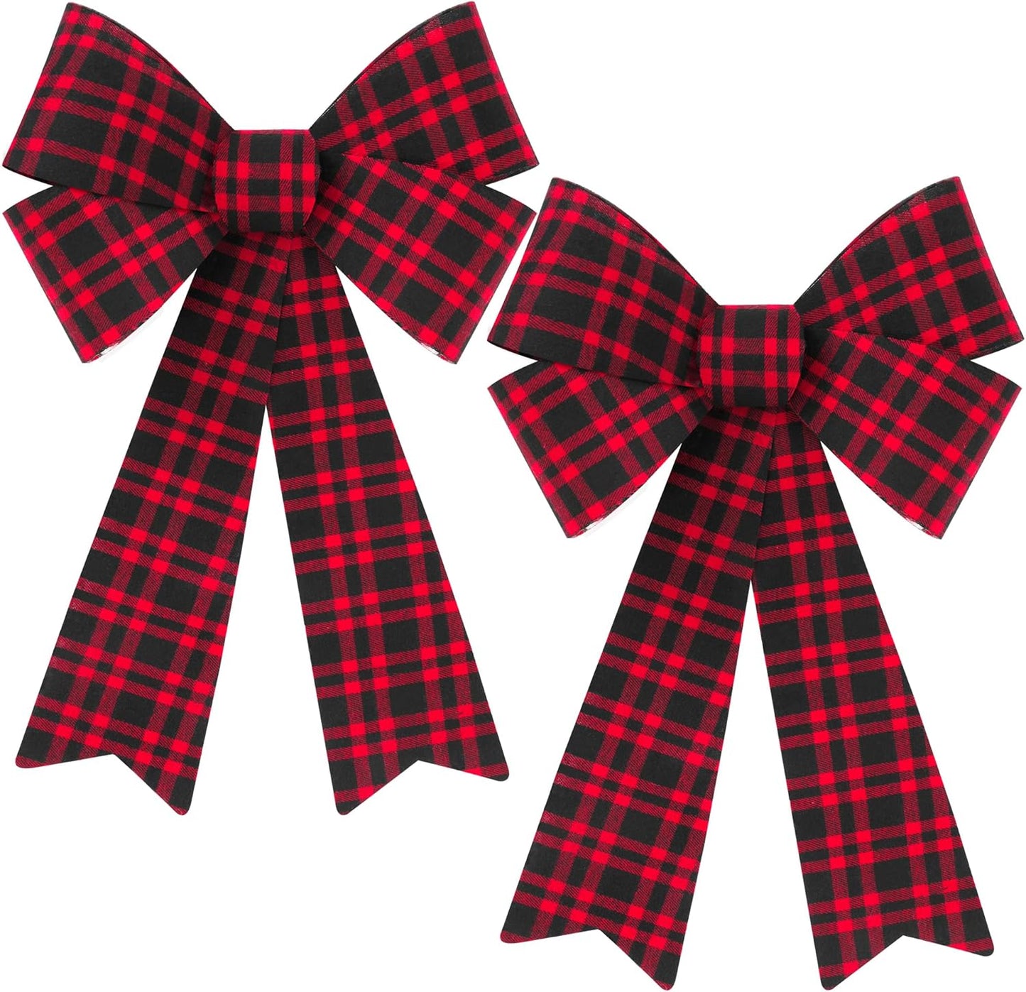 Red Velvet Christmas Bows - Set of 2