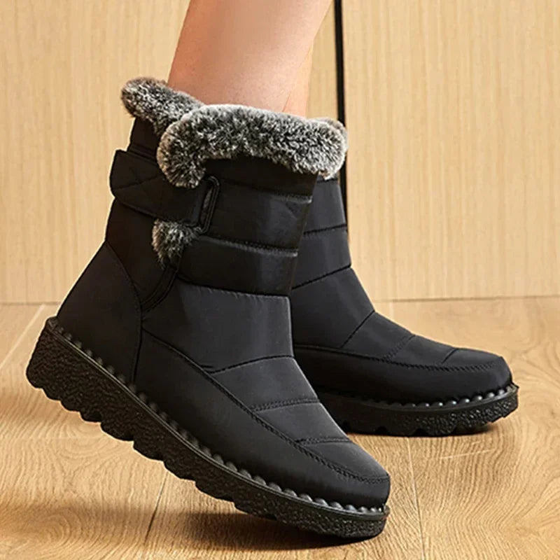 Boots Women Snow Plush Shoes Woman Platform Women's Boots Flat Keep Warm Women Shoes Casual Plus Size Winter Boots Botas Mujer