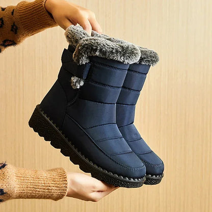 Boots Women Snow Plush Shoes Woman Platform Women's Boots Flat Keep Warm Women Shoes Casual Plus Size Winter Boots Botas Mujer