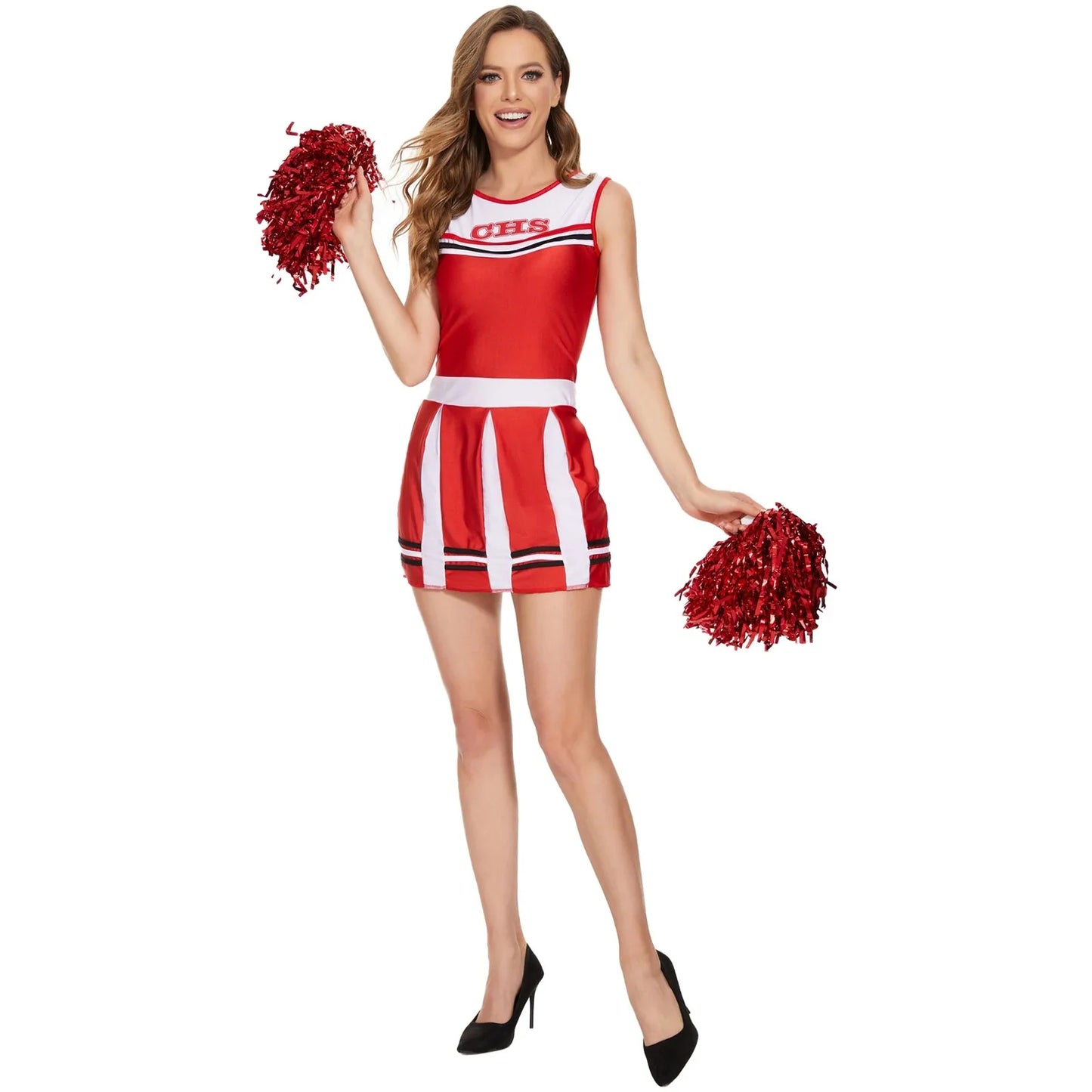 Cheerleading High School Football Baby Dance Mini Pleated Cosplay Uniform Dress