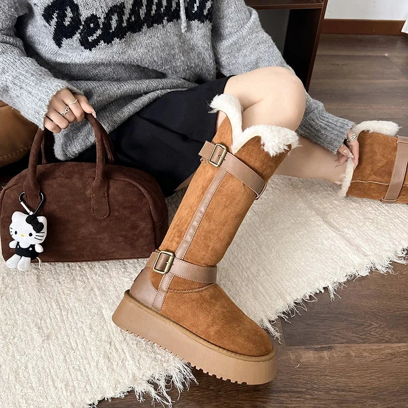 Classic Versatile Comfortable Warm Stylish Mid-Calf Snow Boot