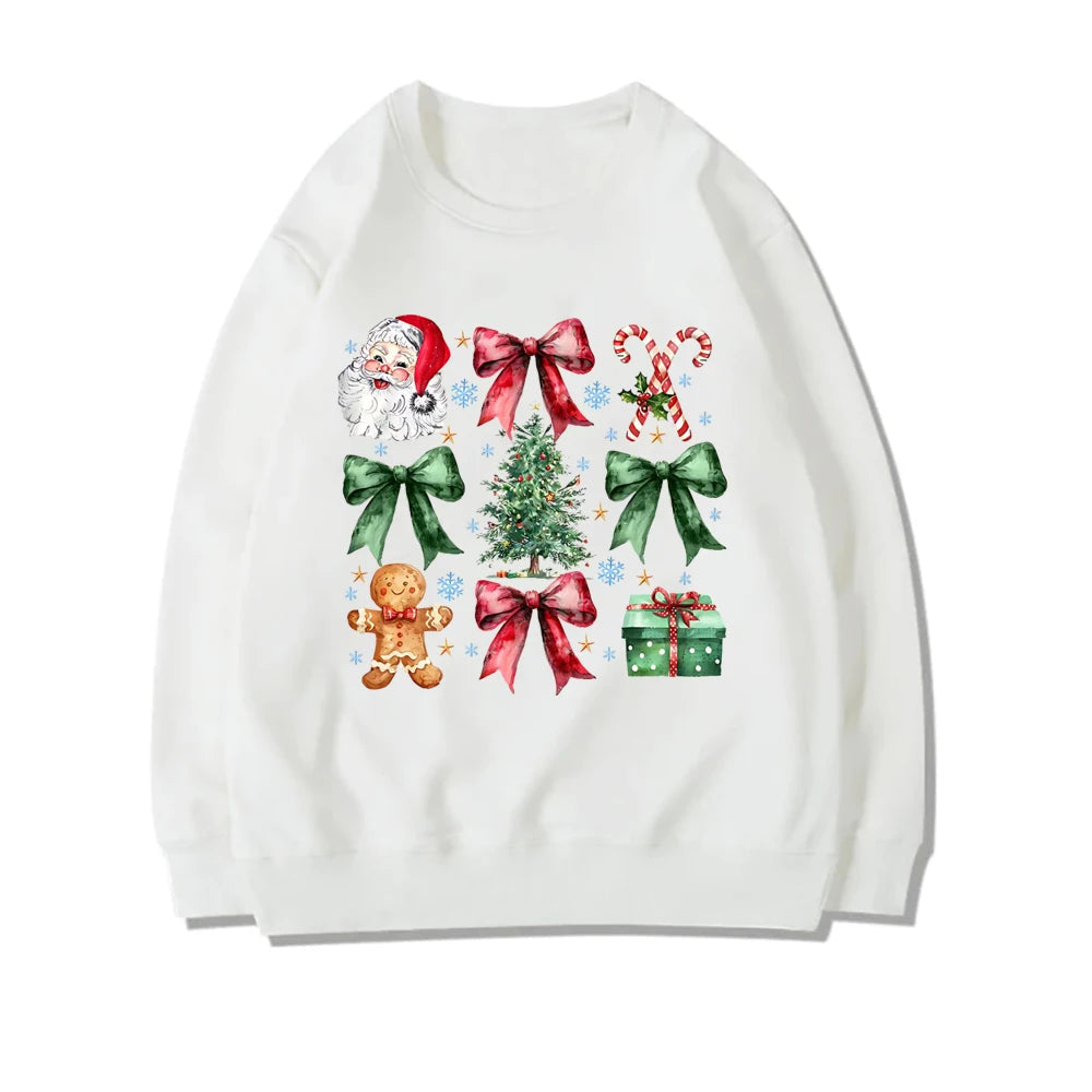 Coquette Christmas Santa Sweatshirt - Holiday Hoodie