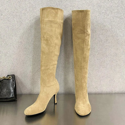 Designer Stylish Comfortable Fashionable Elegant Trendy Pointed Toe Knee High Boots