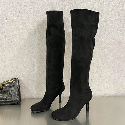 Designer Stylish Comfortable Fashionable Elegant Trendy Pointed Toe Knee High Boots