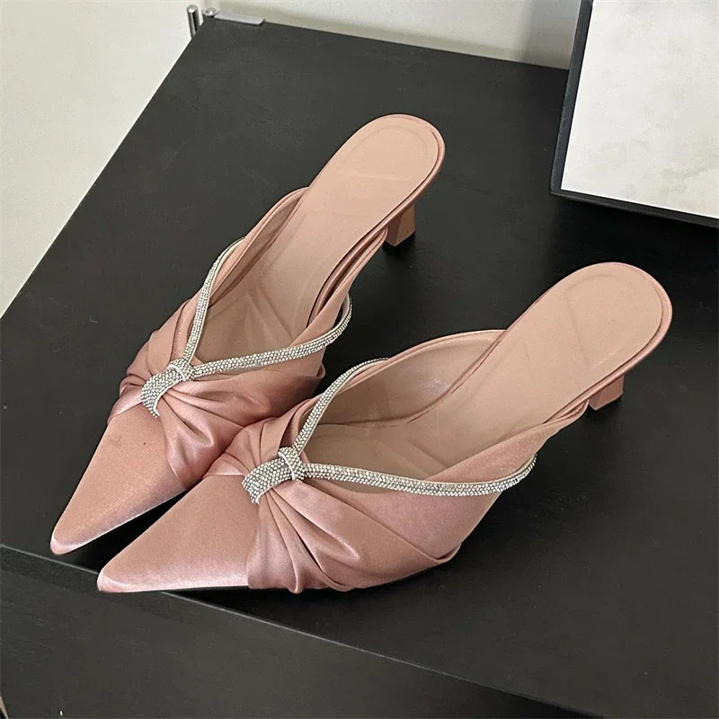 Trendy Pointed Toe Comfortable Casual Fashion Low Heel Pumps