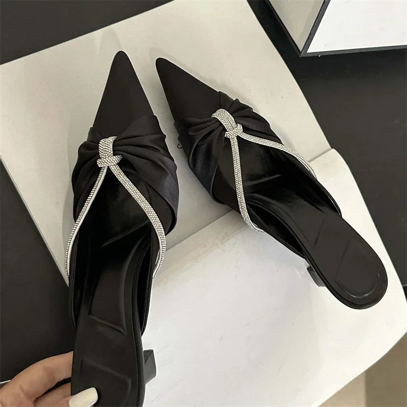 Trendy Pointed Toe Comfortable Casual Fashion Low Heel Pumps