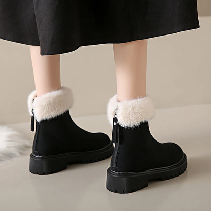 Elegant Simple Fashionable Plush New Versatile Cotton Snow Boot