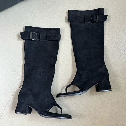 Trendy Stylish Elegant Comfortable Fashionable Chic Pointed Toe Knee High Boots