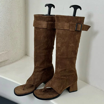 Trendy Stylish Elegant Comfortable Fashionable Chic Pointed Toe Knee High Boots