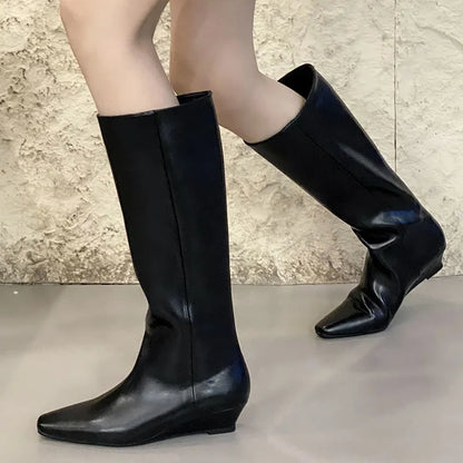 Elegant Chic Stylish Modern Pointed Toe Comfortable Knee High Boots