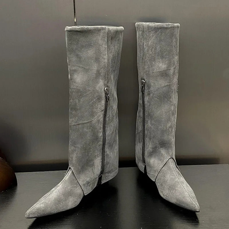 Trendy Stylish Elegant Feminine Comfortable Warm Unique Knee High Boots