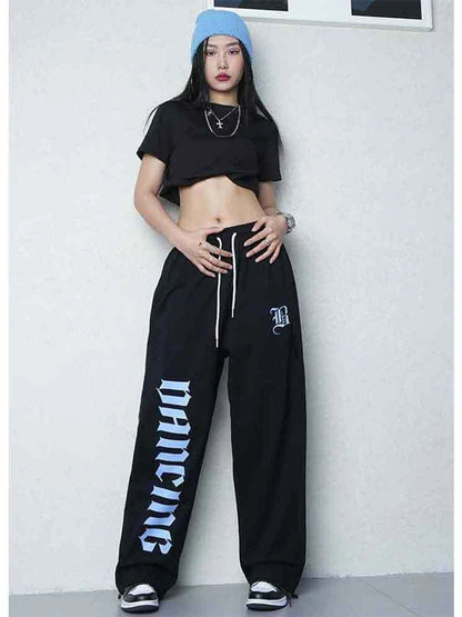 Hip Hop Black Oversize Jogger Track Harajuku Baggy Pant