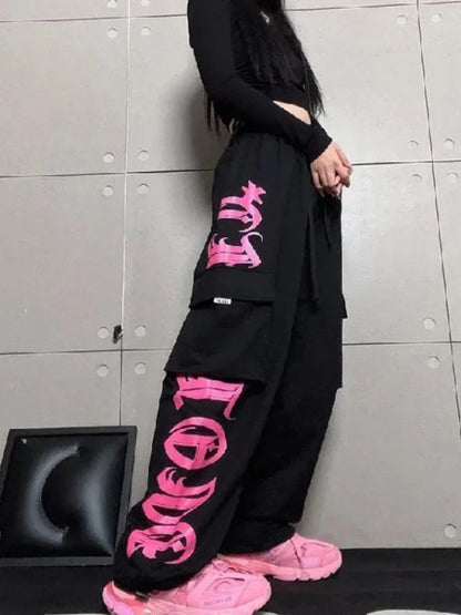 Harajuku Y2K Cargo Hippie Streetwear Oversized Baggy Pant