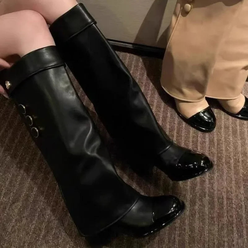 Chic Stylish Comfortable Elegant Trendy Fashion Pointed Toe Knee High Boots