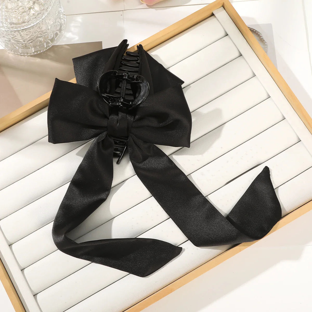 Black Festival Fashion French Ribbon Party Christmas Hair Accessory