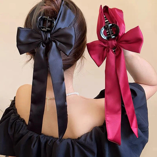 Black Festival Fashion French Ribbon Party Christmas Hair Accessory