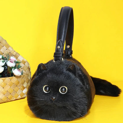 Luxury Mini High Quality Cute Black Cat Women's Fashion Crossbody Bag