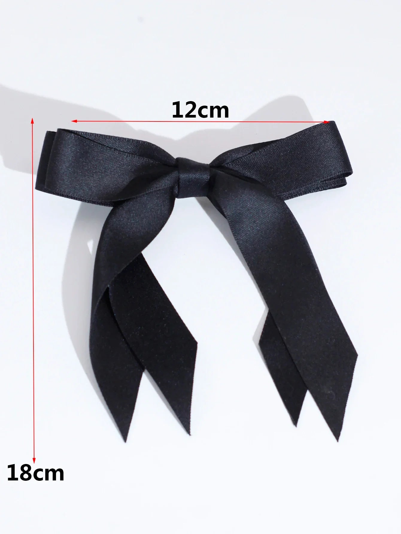 Black Ribbon Top Clip Christmas Hair Accessory