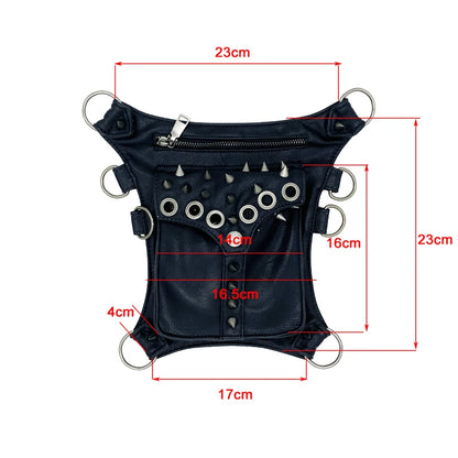 Steampunk Vintage Fanny Rivet Retro Rock Gothic Thigh Waist Pack Bag