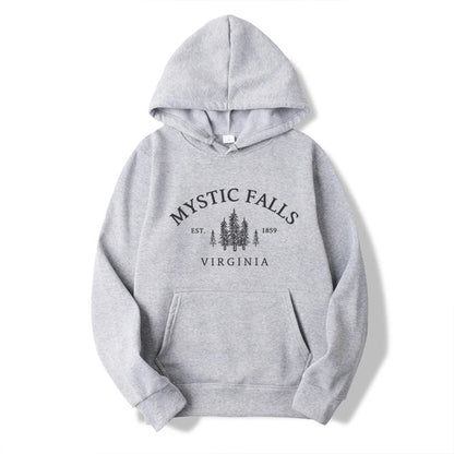 Mystic Falls Salvatores Vampire Fan Unisex Long Sleeve Christmas Hoodie