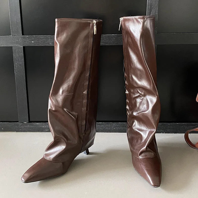 Warm Stylish Comfortable Chic Trendy Elegant Feminine Knee High Boots