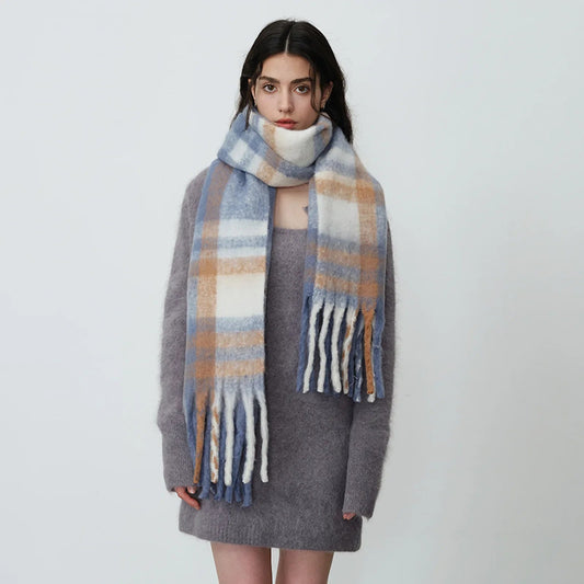 Winter Imitation Cashmere Fashion Neck Scarf - Thickened and Warm