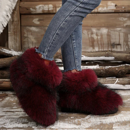 High Over-the-knee Fur Fashion Wool-like Plus Velvet Snow Boot