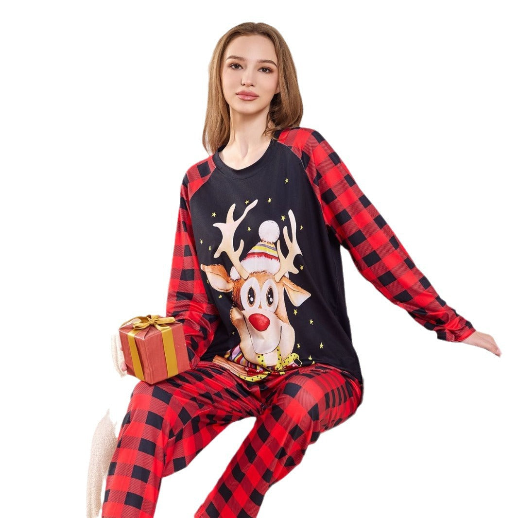 Festive Fun Printed Cozy Comfortable Relaxed Stylish Long-Sleeve Christmas Suit