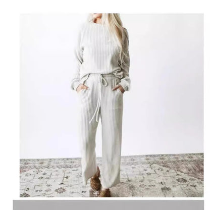 Cozy Comfortable Relaxed Stylish Soft Fashionable Classic Knit Suit