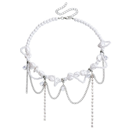 Sweet Cool Irregular Faux Pearl Necklace