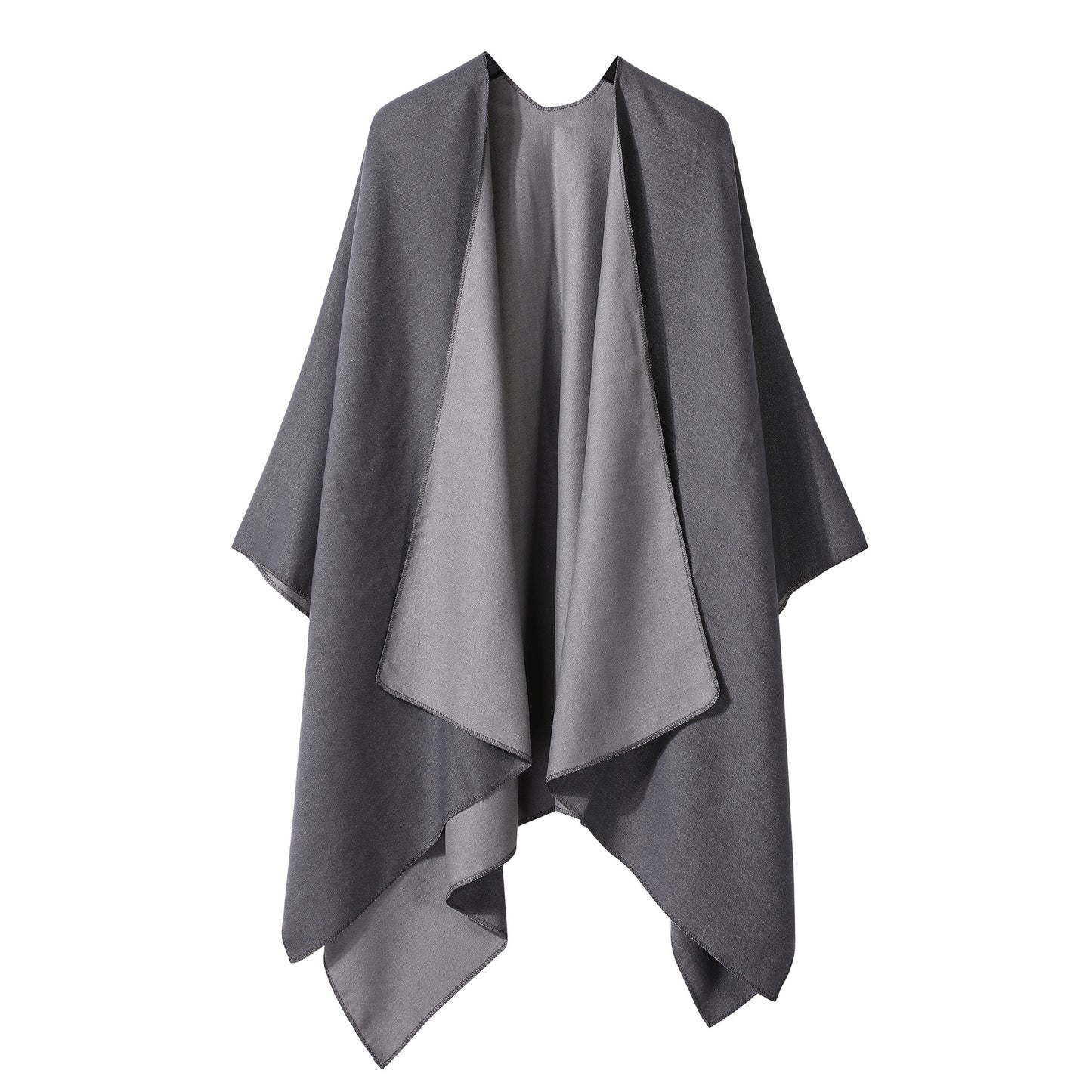 Plain-colored Double-sided Cape Autumn Winter Simple Scarf