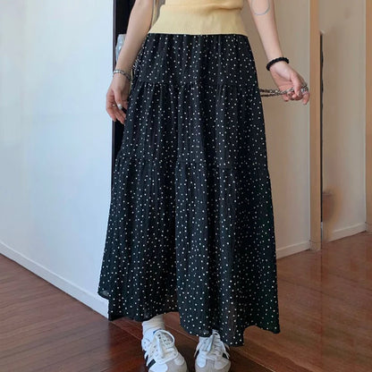 DressBetty - Fashion Polka Dot Loose High Waist Summer Skirt