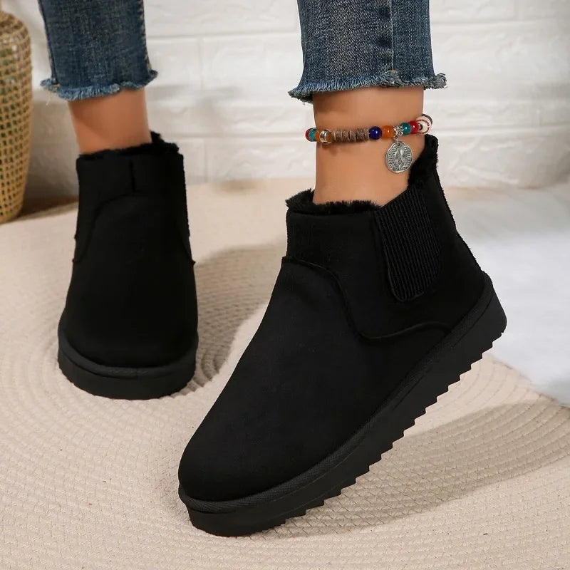 Shoes Female 2024 New Women's Snow Boots Comfortable and Warm Winter Boots Plus Size 36-44 Fashion Platform Boot Botas De Mujer