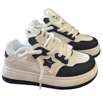 Star Walking Y2K Platform Thick Sole Aesthetic Non-Slip Walking Jogging Skateboard