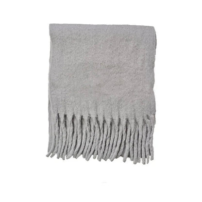 28-Color Long Muffler Soft Thick Mohair Warm Scarf