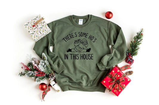 Vintage Comfort Holiday Girl Christmas Hoodie - Someone Hos House Slogan