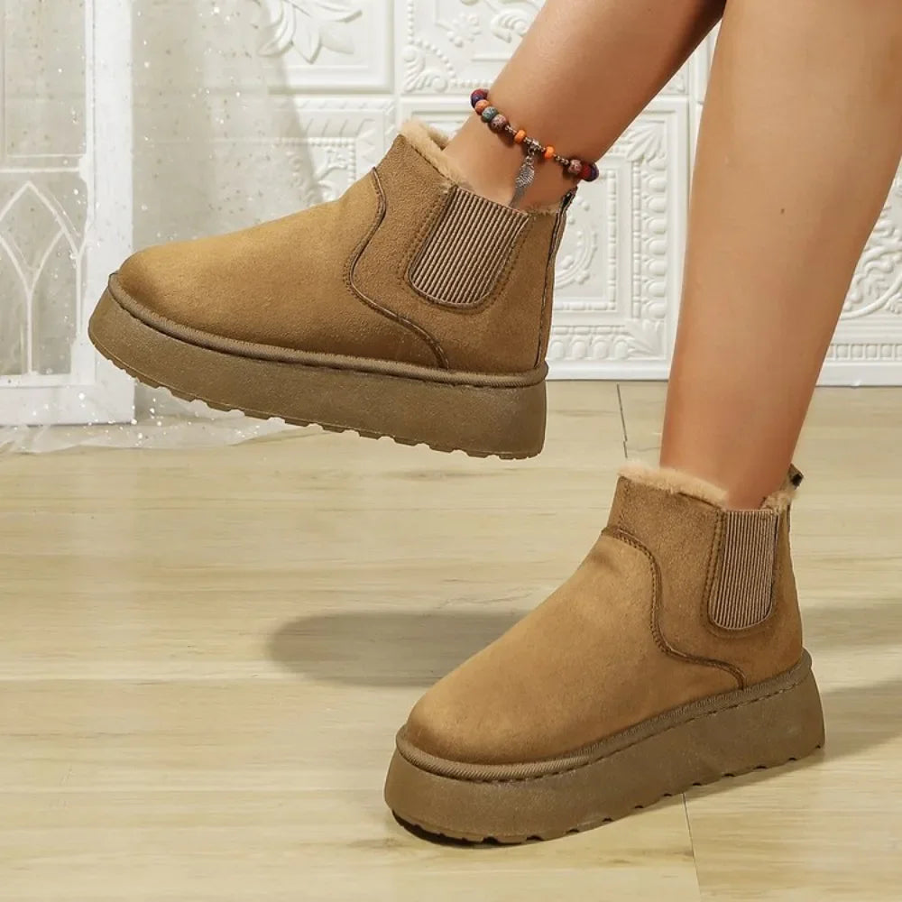 Winter Short Plush Casual Warm New Suede Fashionable Snow Boot