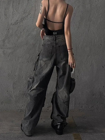 Baggy Y2K Goth Cyber Halloween Pants