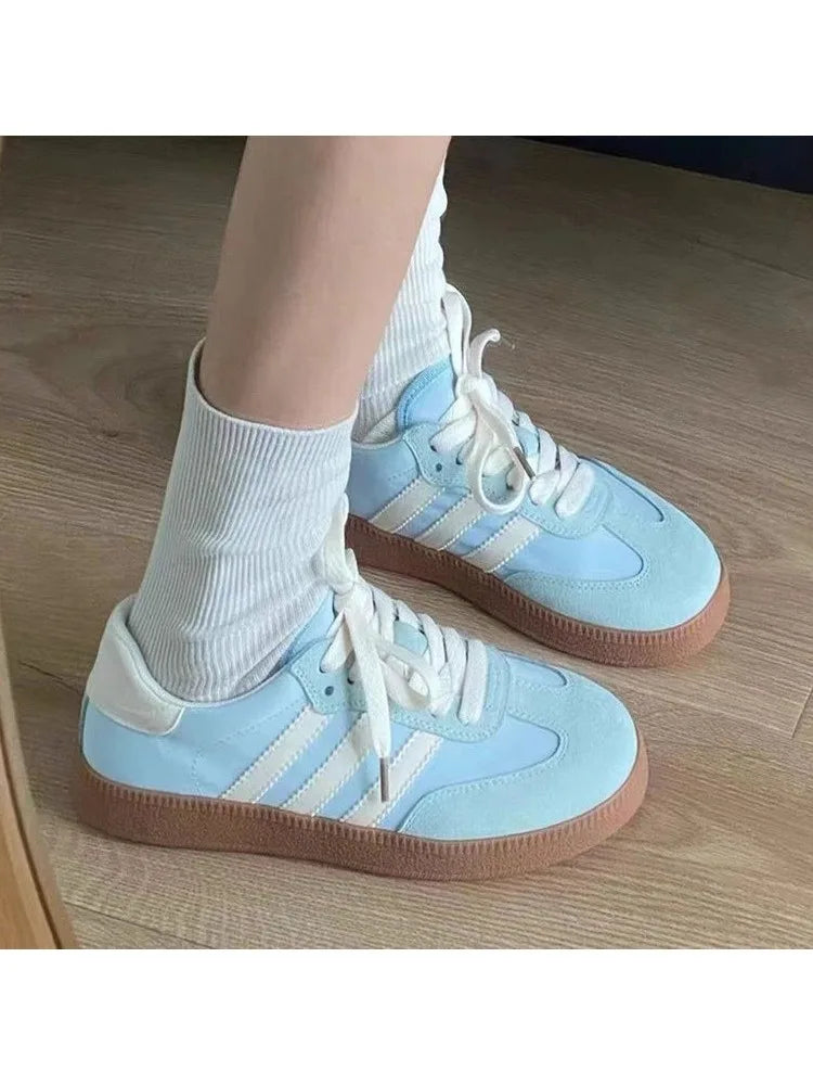 Women Casual Outdoor Sneakers 2024 Spring Autumn Round Toe Vulcanized Skateboard