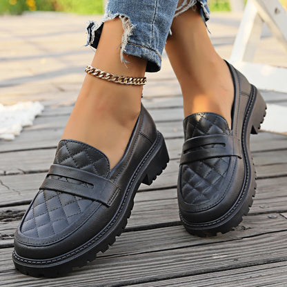 Lightweight Round Toe Shallow Mouth Comfortable Fashion Designer Flats Loafers