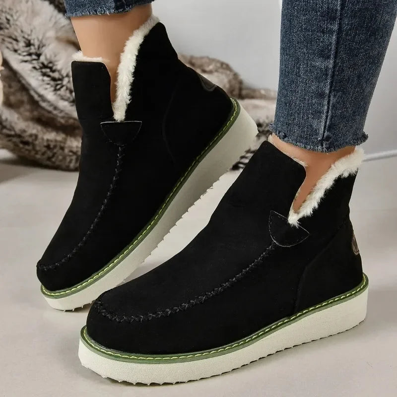 Women Snow Boots Winter Fashion Casual Warm Shoes for Women Slip on Lady Comfort Female Ankle Boot Footwear Botas De Mujer