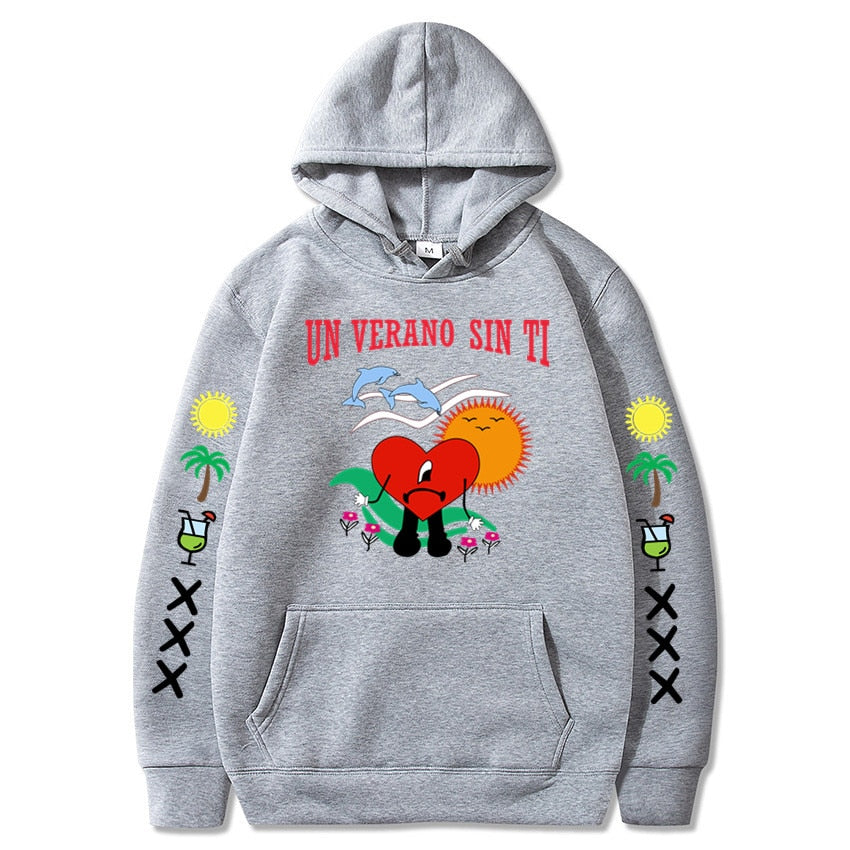 DressBetty - New Bad Bunny Printed Hoodie