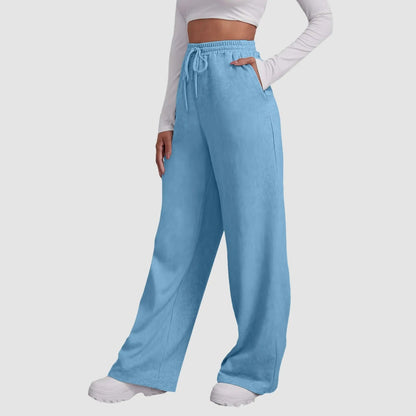 Chic Women's Wide-Leg Streetwear Joggers Sweatpants