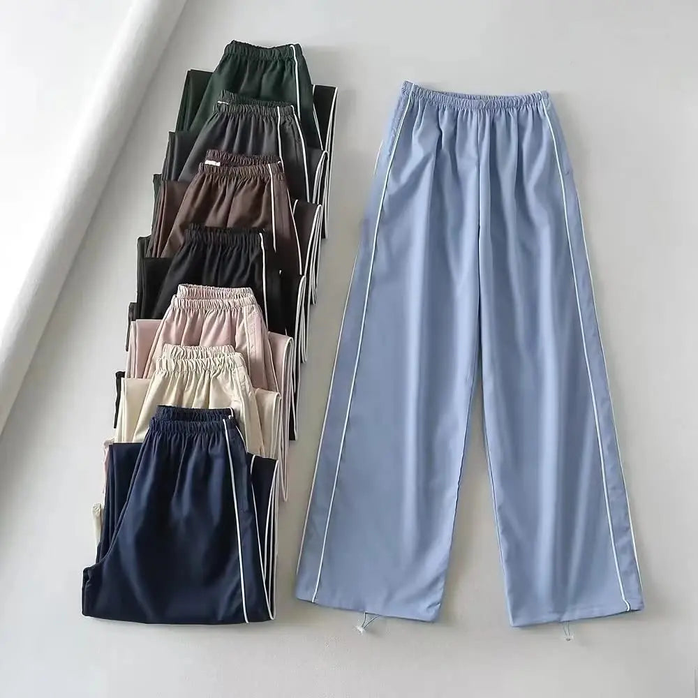 Loose Y2K Baggy Cargo  Drawstring Elastic Low Waist Sweatpants